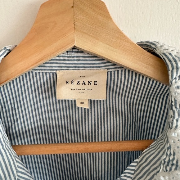 Sezane Chlo shirt, size 38 (US 6) worn once. - Picture 3 of 6